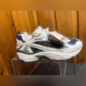 VTG RYKA Perpetua E.T.S. Sneakers Women’s 8.5M White Navy Chunky Y2K Retro NOS